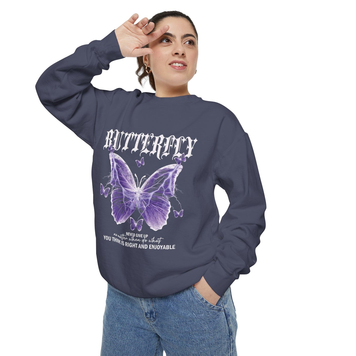 Trendy Butterfly Sweatshirt