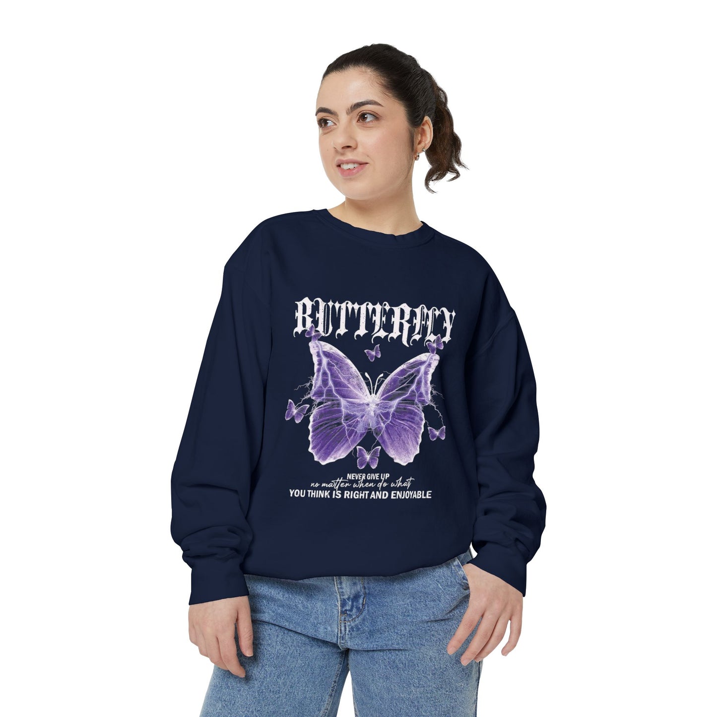 Trendy Butterfly Sweatshirt
