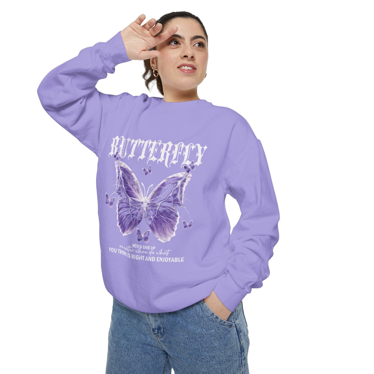 Trendy Butterfly Sweatshirt