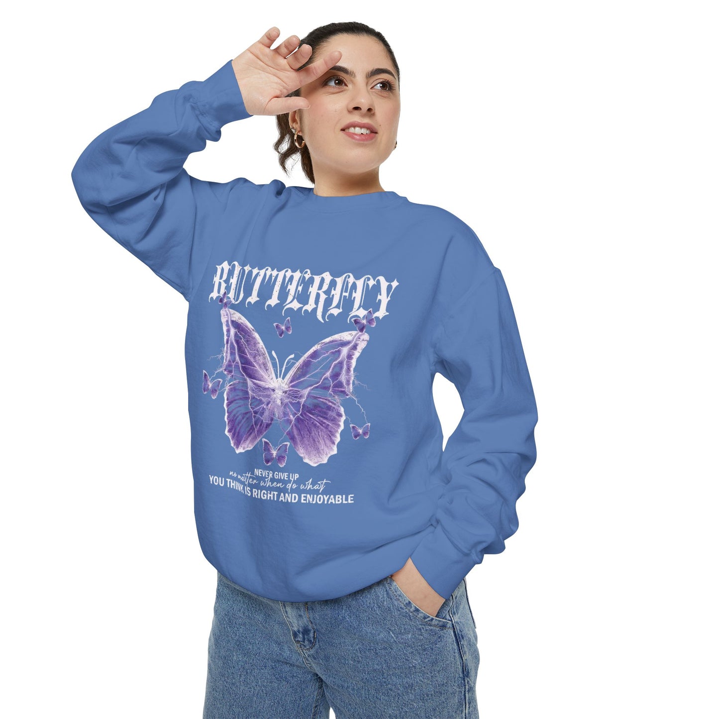 Trendy Butterfly Sweatshirt